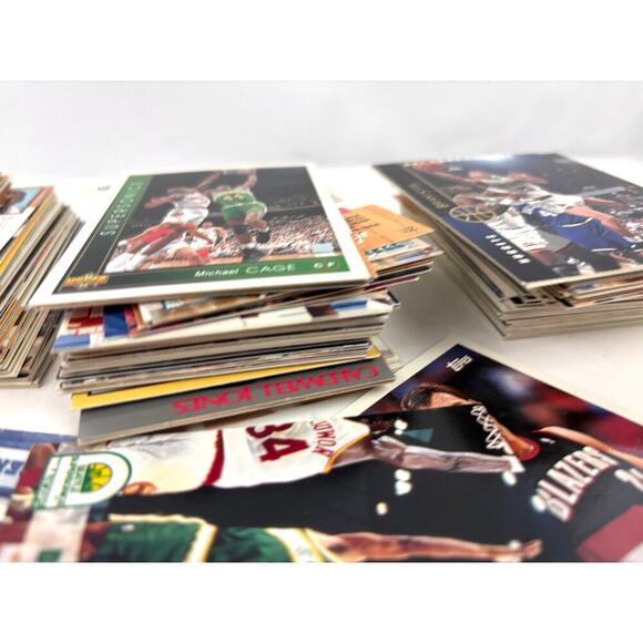 Lot Basketball Trading Cards 1990s Mixed Loose NBA Hoops Sports Topps - Picture 2 of 10